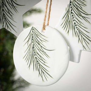 Ceramic Pine Ornament