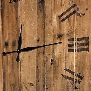 Repurposed Electric Reel Wooden Spool Wall Clock