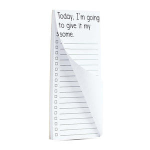 Today I'm going to give it my some list pads