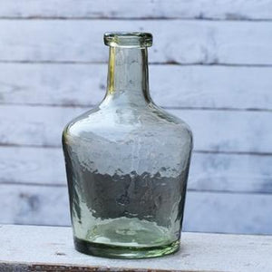 10" Light Grey/Green Glass Vase
