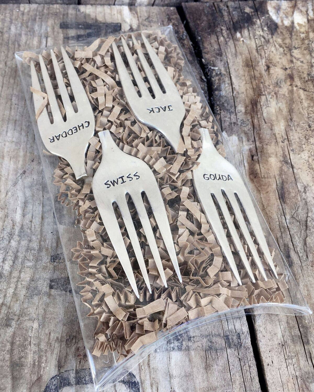 Cheese Marker #2 - Set of 4 Fork Tines