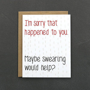 Maybe Swearing Would Help Card