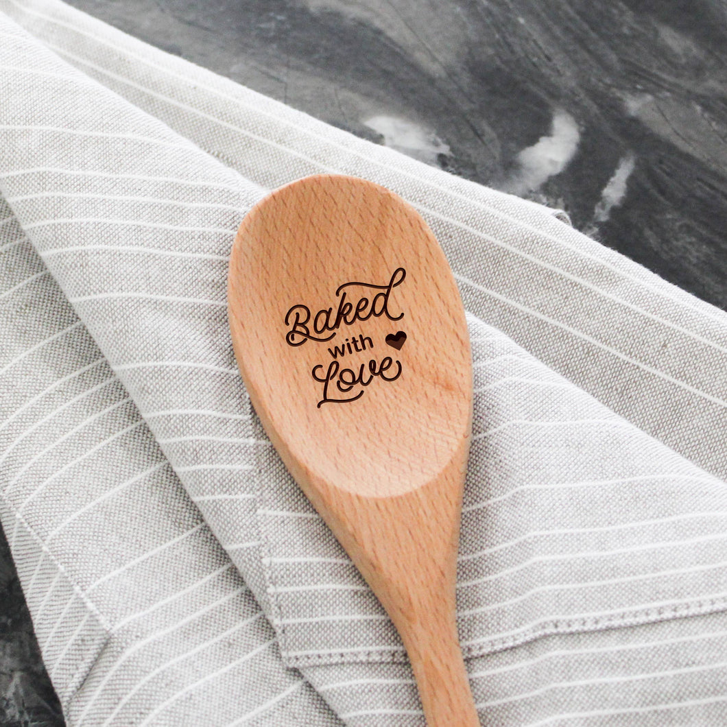 Baked with Love - Beechwood Serving Spoon