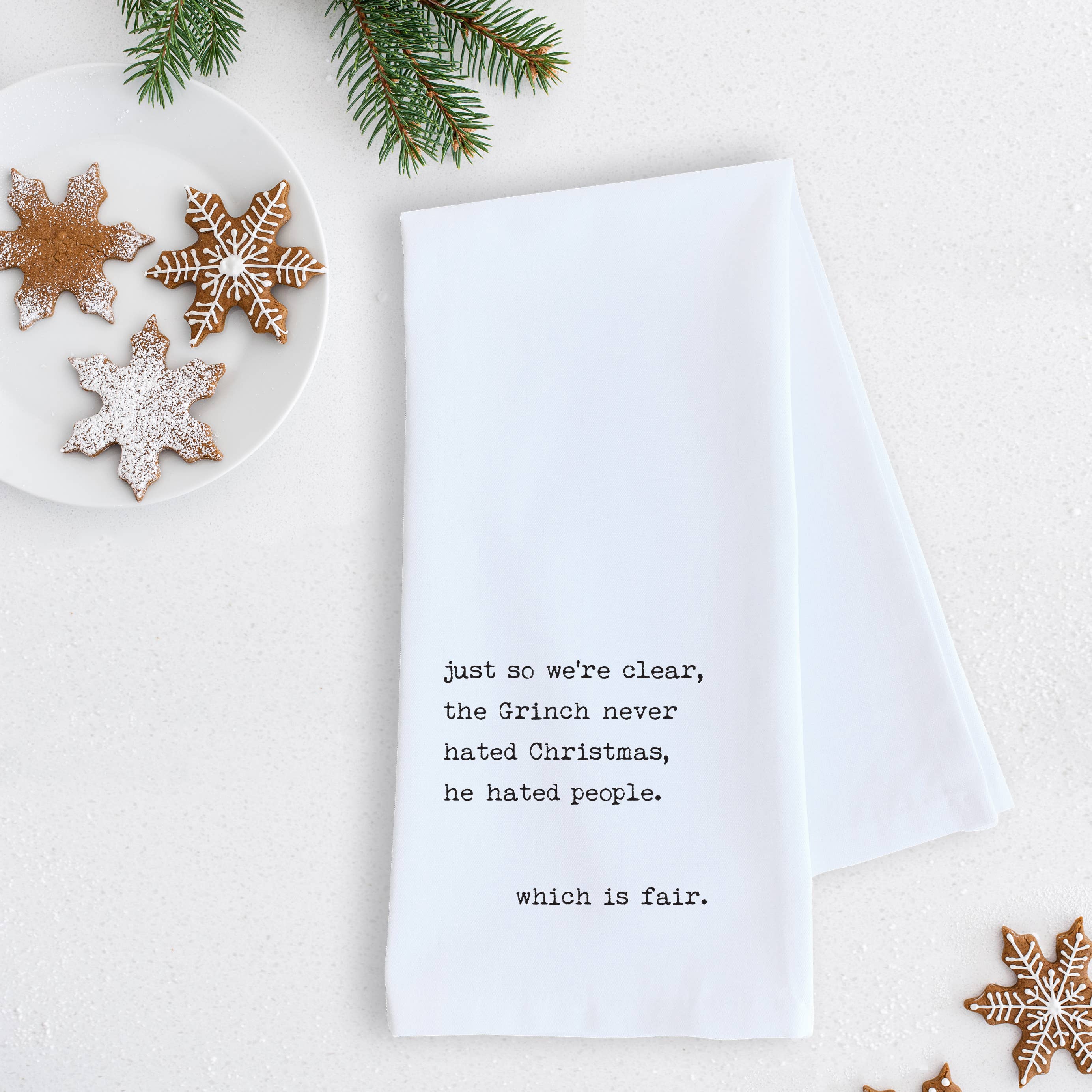 I hate it when Healthy me Hand Towel,Christmas Gift, Christmas decorat