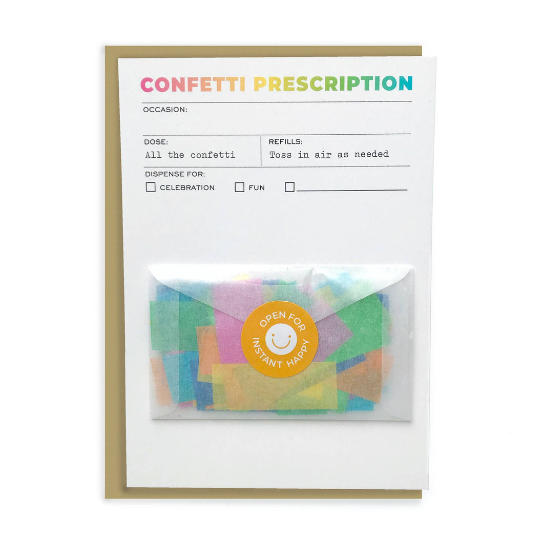 Confetti Card - Confetti Prescription Card