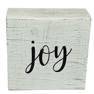 Joy Wood Sign