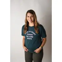 Load image into Gallery viewer, When In Doubt Choose Kind Route Tee