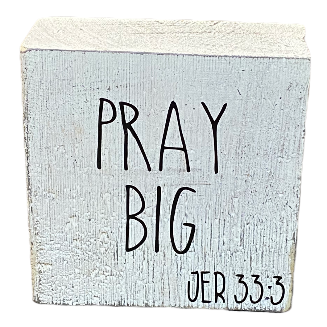 Pray Big Scripture Square