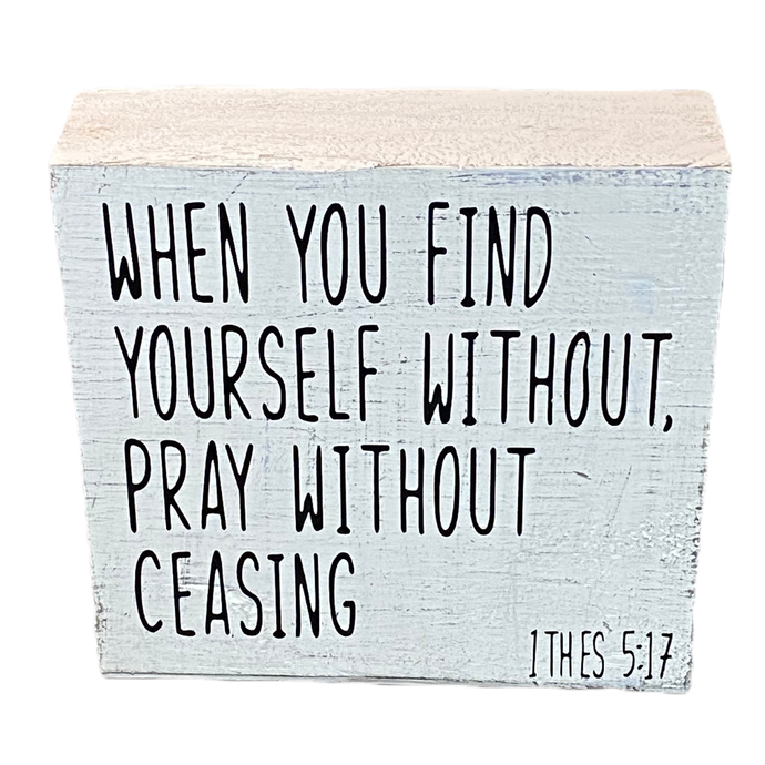 Pray Without Ceasing Scripture Square
