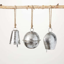 Load image into Gallery viewer, Silver Bell Ornament