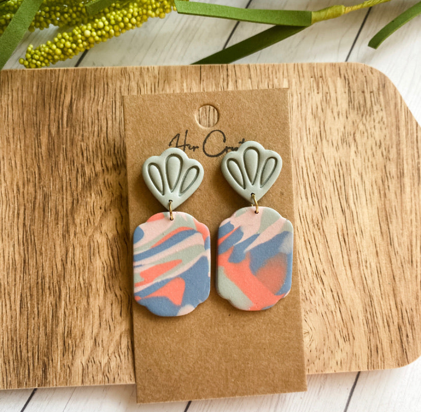 Marbled Clay Dangle