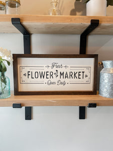 Flower Market Sign