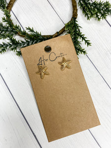 Starfish Gold Studs