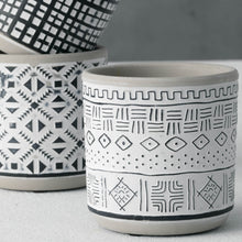Load image into Gallery viewer, Small Gray Patterned Pot Assorted Patterns