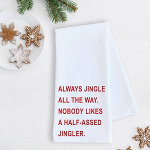 Jingle All The Way - Tea Towel - Holiday