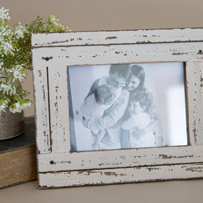 5X7 Heartland Photo Frame White