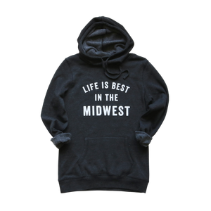 Life is Best in the Midwest - Sweatshirt Black