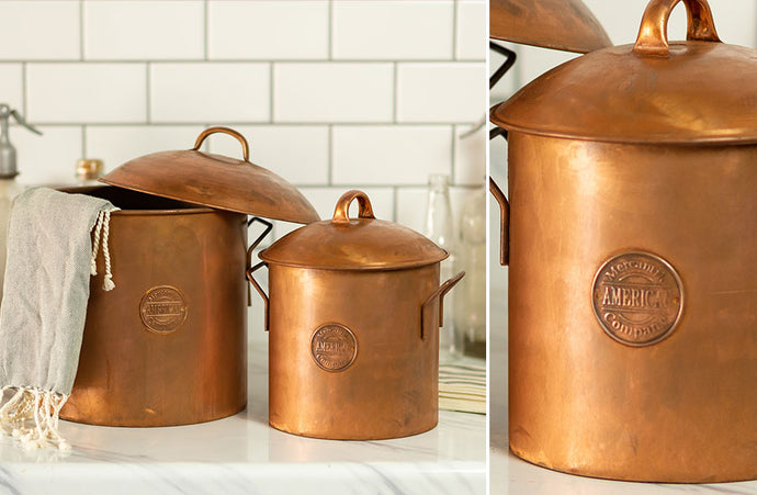 Copper Farmhouse Canister Set