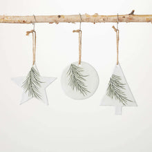 Load image into Gallery viewer, Ceramic Pine Ornament