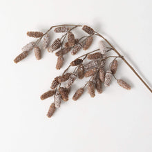 Load image into Gallery viewer, Frosted Pinecone Hanging Spray